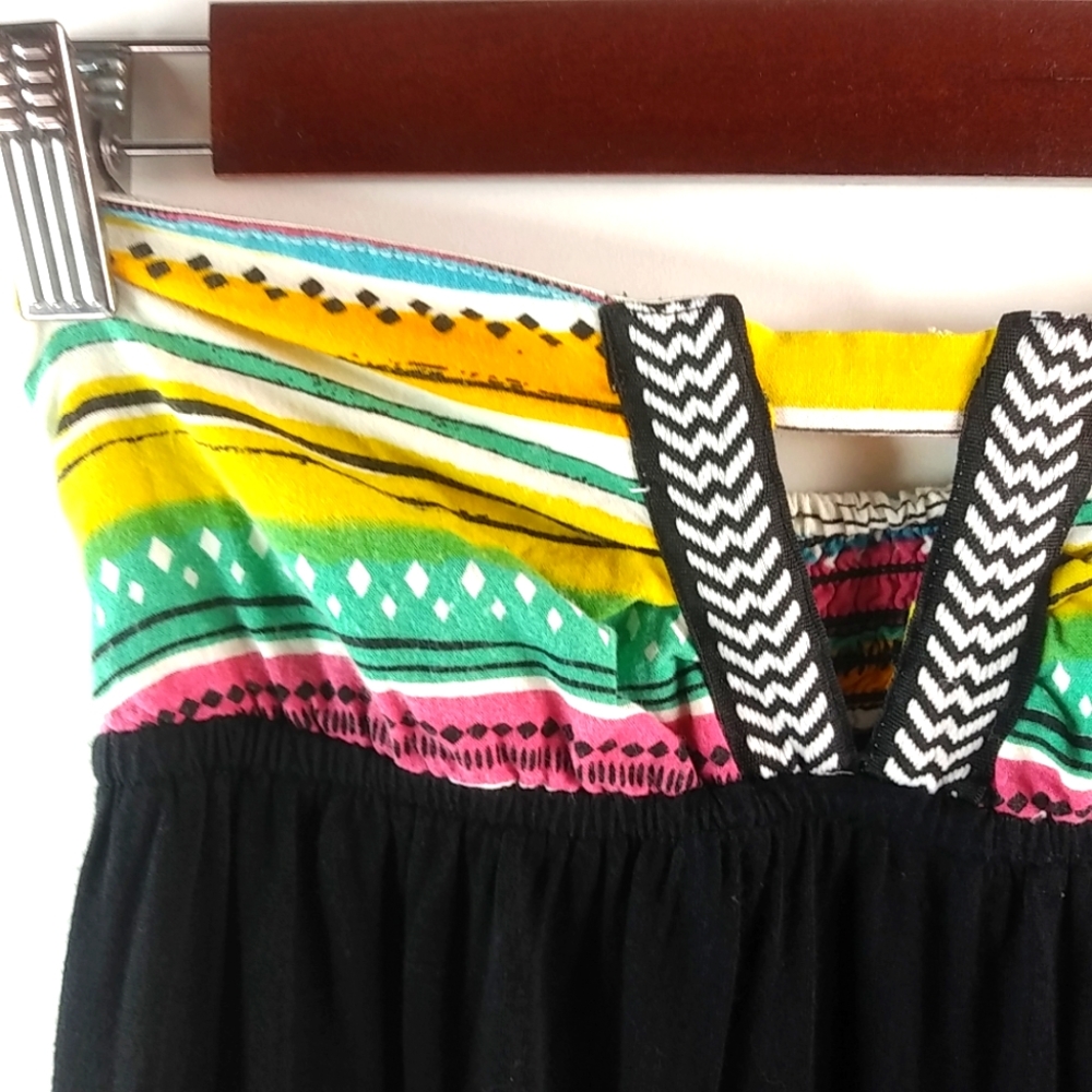 Rip Curl S Black Strapless Maxi Dress - image 1